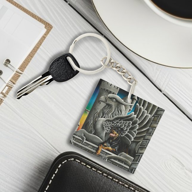 Rottweiler Hund Gargoyle Fantasy (Skapare uppladdad)