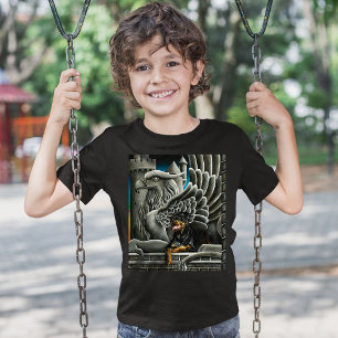 Rottweiler Hund Gargoyle Fantasy T Shirt