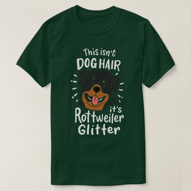 Rottweiler Hund Hair T Shirt (Design framsida)