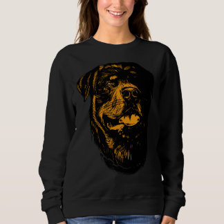 Rottweiler Hund Hand plockade Stil T Shirt