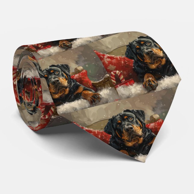 Rottweiler Hund jul Festive Slips (Rullad)