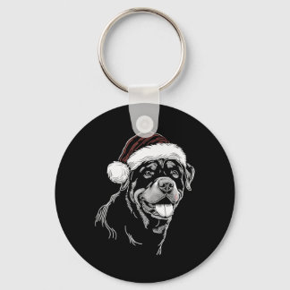 Rottweiler Hund Julhatt Julen Xmas Pyjamas  Nyckelring