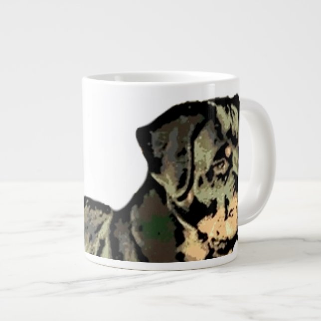 Rottweiler hund jumbo mugg (Framsida höger)