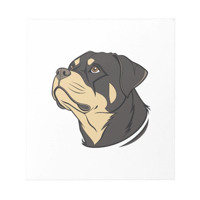 Rottweiler Hund Konst Anteckningsblock (Framsida)