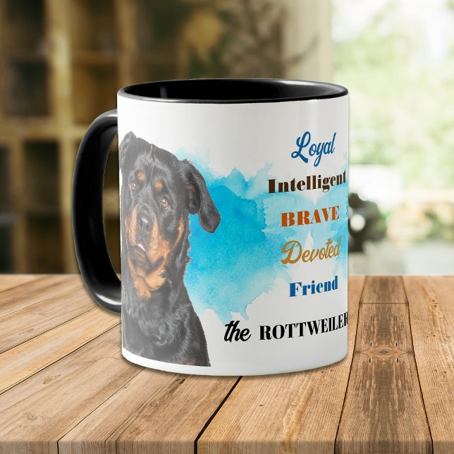Rottweiler Hund Loyal Friend Mugg (Skapare uppladdad)