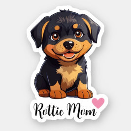 Rottweiler Hund mammaAnpassad vinyletikett Klistermärken