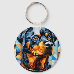 🐶 Rottweiler Hund Nyckelring Present till Katter