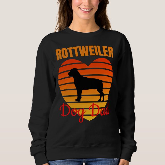 Rottweiler Hund Pappa 19 T Shirt (Framsida)