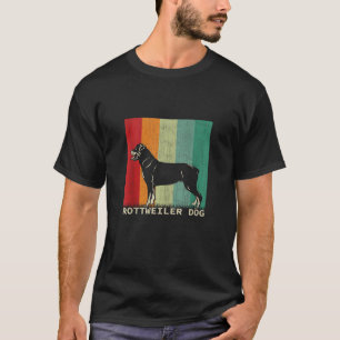 Rottweiler Hund Retro Stil Vintage Design Animal L T Shirt