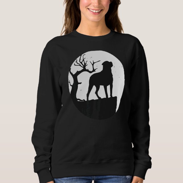 Rottweiler Hund Retro T Shirt (Framsida)