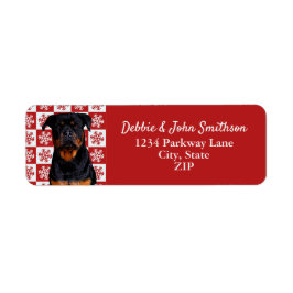 Rottweiler Hund Returadress Djurjul Returadress Etikett