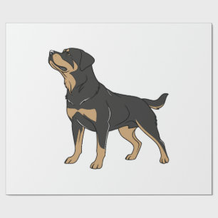Rottweiler hund, Rottweiler hund stående Presentpapper