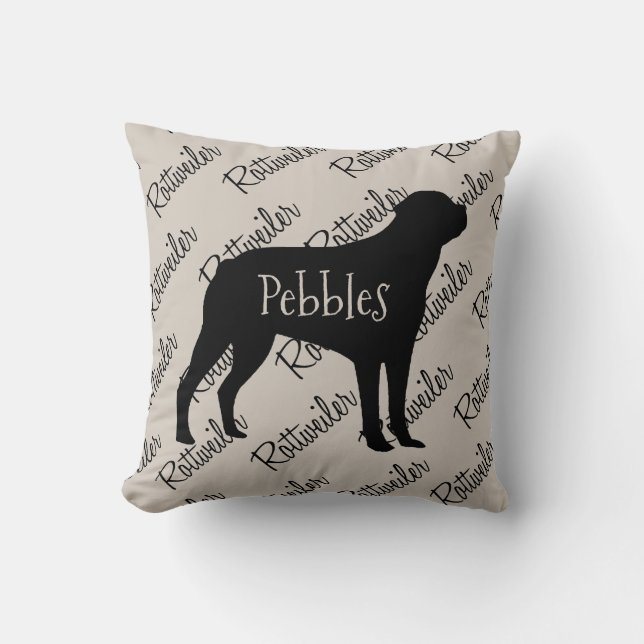 Rottweiler Hund Silhouette Kudde (Framsida)