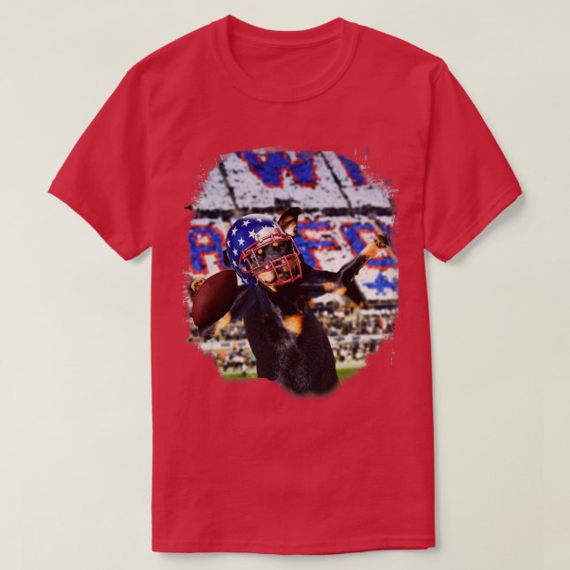Rottweiler Hund Spela T Shirt (Design framsida)