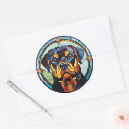 Rottweiler Hund Sticker Pack Runt Klistermärke