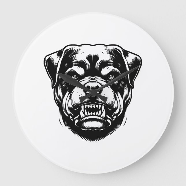 Rottweiler Hund  Stor Klocka (Framsida)