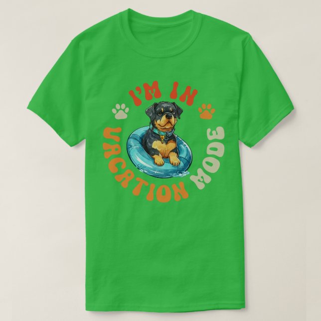 Rottweiler Hund T Shirt (Design framsida)