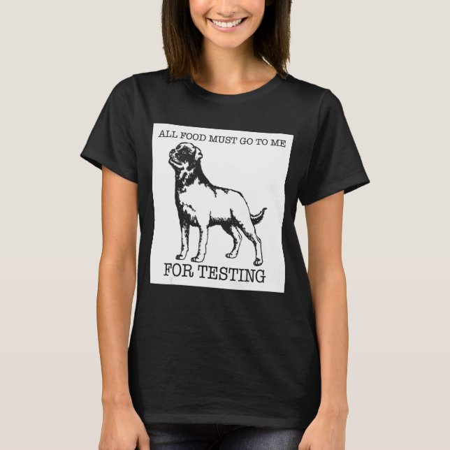 Rottweiler hund t shirt (Framsida)