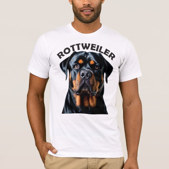 Rottweiler Hund T Shirt (Framsida)