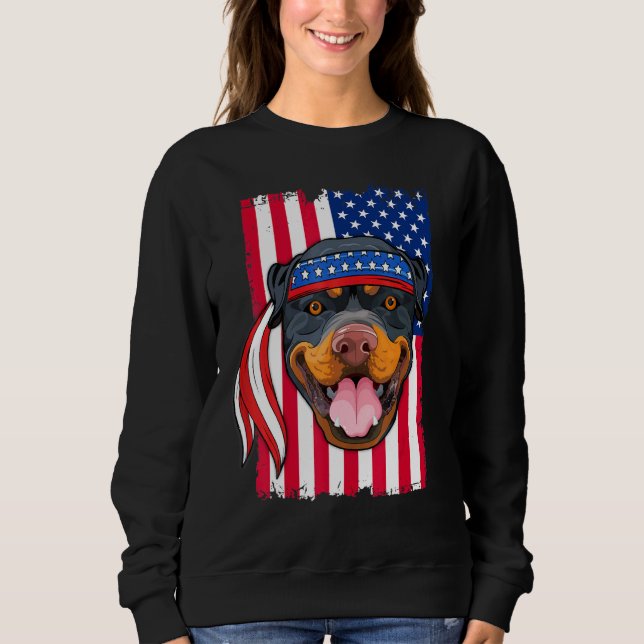 Rottweiler Hund T Shirt (Framsida)