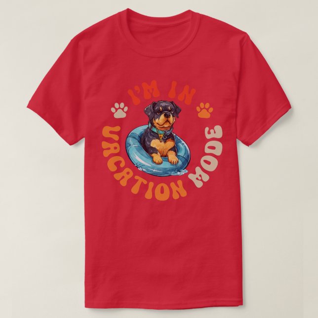 Rottweiler Hund T Shirt (Design framsida)