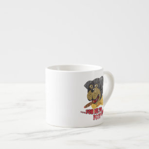 Rottweiler hund - triumfförolämpninghund espressomugg