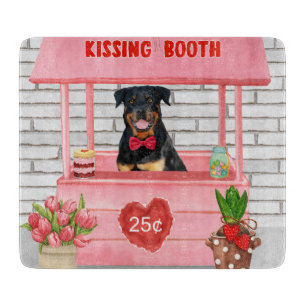 Rottweiler Hund Valentine Day Kissing Booth