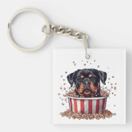 Rottweiler Hund vie Popcorn Bucket