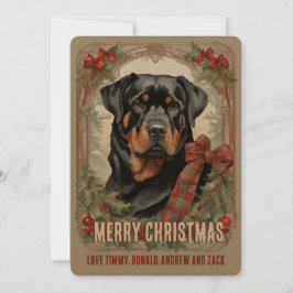 Rottweiler Hund Vintage julkort