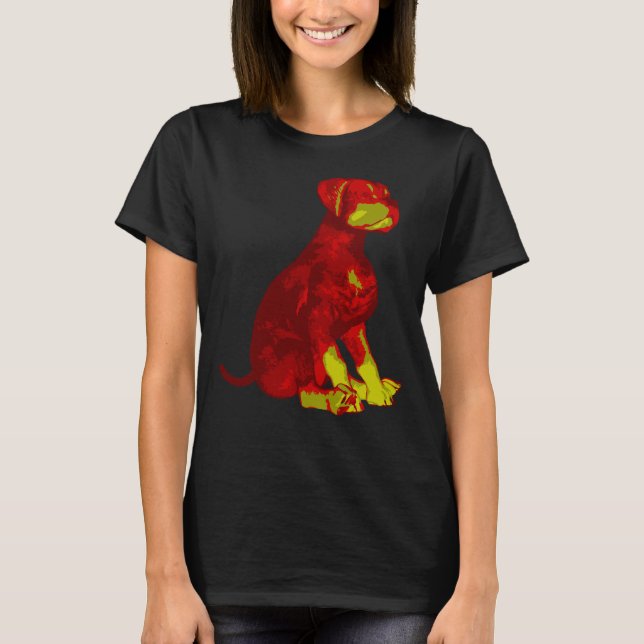Rottweiler Hund Watercolor 25 T Shirt (Framsida)