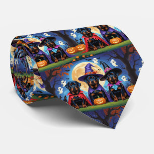 Rottweiler Hundar Pumpkin Halloween Funny Slips