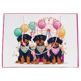 Rottweiler Hundar vid en karneval