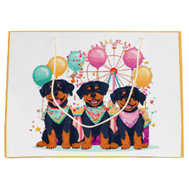 Rottweiler Hundar vid en karneval