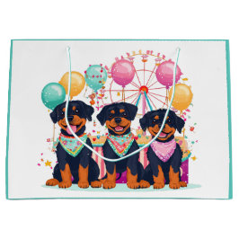 Rottweiler Hundar vid en karneval