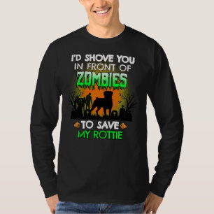 Rottweiler I D visar dig framför Zombies till S T Shirt