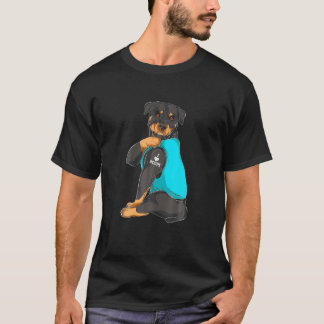 Rottweiler I Kärlek Mamma Tattoapparel Hund Mamma  T Shirt