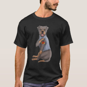 Rottweiler I Kärlek Mamma Tattoo Hund Funny Mor s T Shirt