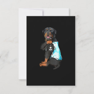 Rottweiler I Kärlek Mamma Tattoo OSA Kort