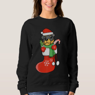 Rottweiler in Socks jul Julafton Hund T Shirt