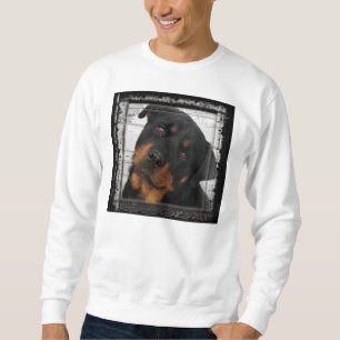 rottweiler-inramat lång ärmad tröja