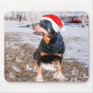 Rottweiler jul Cap Mousepad Musmatta