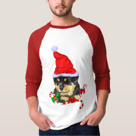 Rottweiler Jul Merry T Shirt