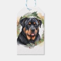 Rottweiler Jul Utandning Festive Valp