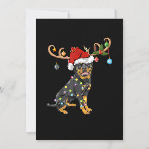 Rottweiler Julafton Gift Santas Reindeer Rottweile Meddelande