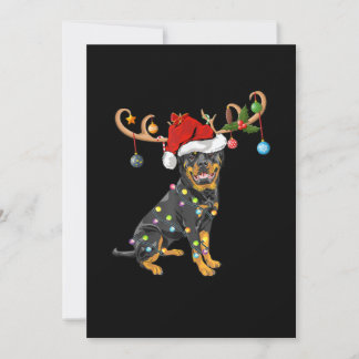 Rottweiler Julafton Gift Santas Reindeer Rottweile Meddelande
