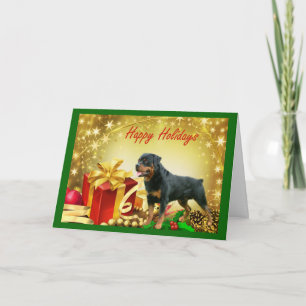 Rottweiler julkortgåvor helgkort
