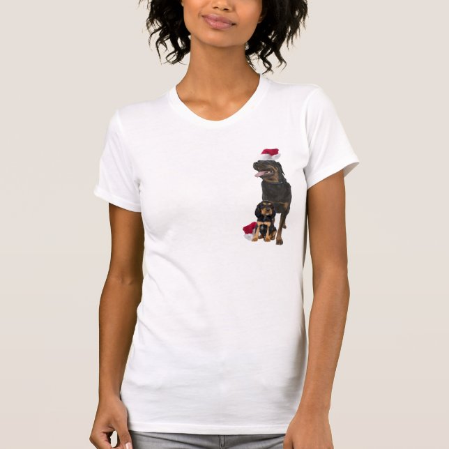 Rottweiler julNightshirt Tröja (Framsida)