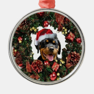 Rottweiler julprydnad julgransprydnad metall
