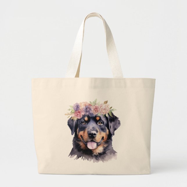 Rottweiler Jumbo Tote Tygkasse (Framsidan)