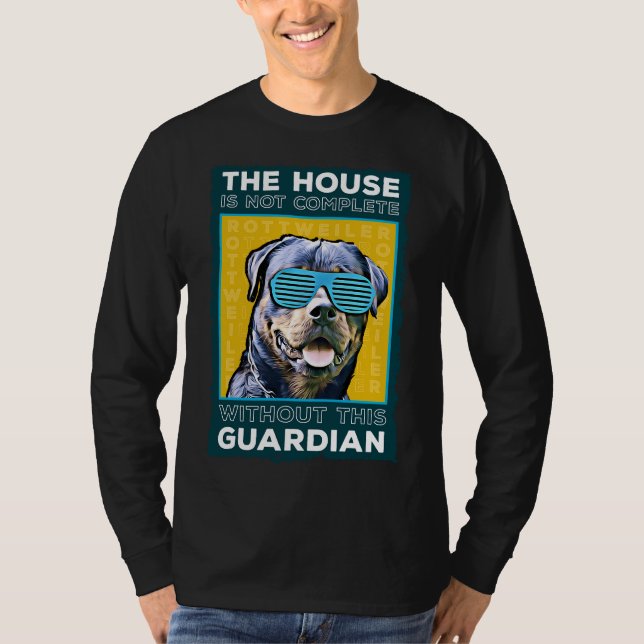 Rottweiler, kammarens väktare t shirt (Framsida)